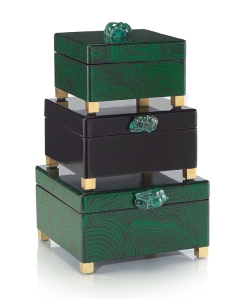 malachite jewelry boxes